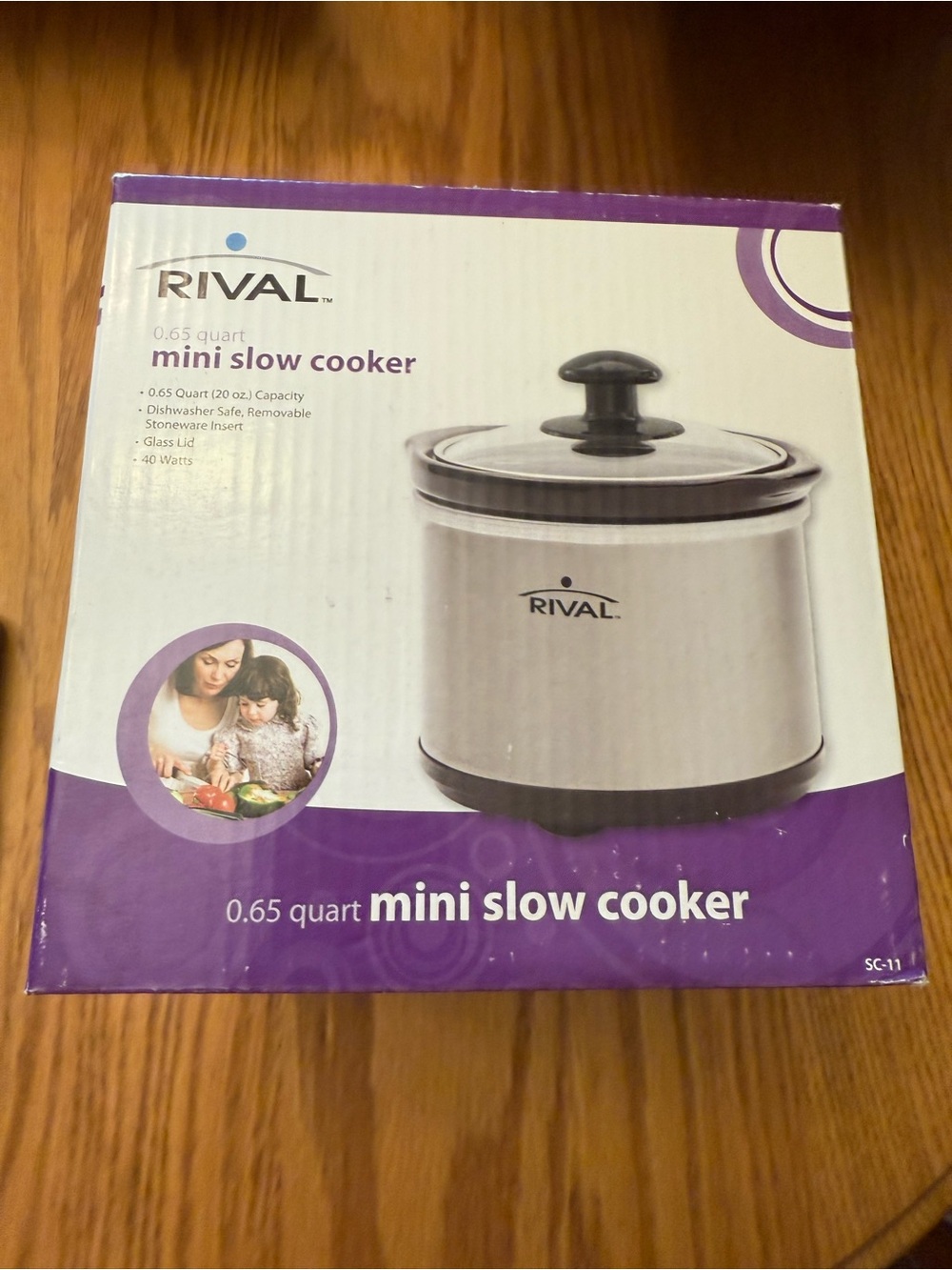 Rival 0.65 Quart Mini Slow Cooker-Brand New